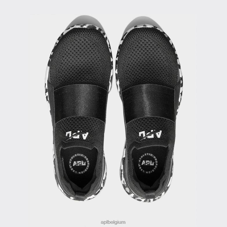 vrouwen techloom gelukzaligheid 29 406TH364 rennen zwart/wit/luipaard APL