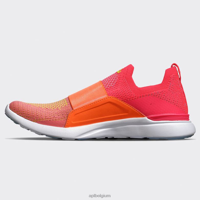 vrouwen techloom gelukzaligheid 29 406TH365 rennen magenta/gesmolten/vuurkoraal APL