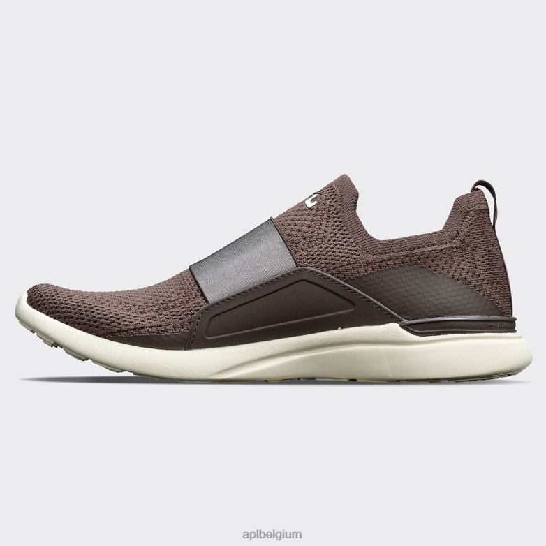 vrouwen techloom gelukzaligheid 29 406TH395 rennen chocolade/ongerept APL