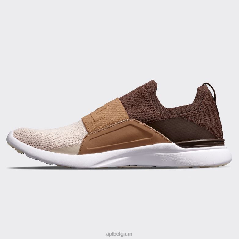 vrouwen techloom gelukzaligheid 29 406TH402 rennen chocolade/karamel/warme zijde APL