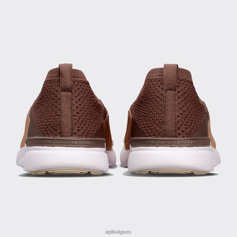 vrouwen techloom gelukzaligheid 29 406TH402 rennen chocolade/karamel/warme zijde APL