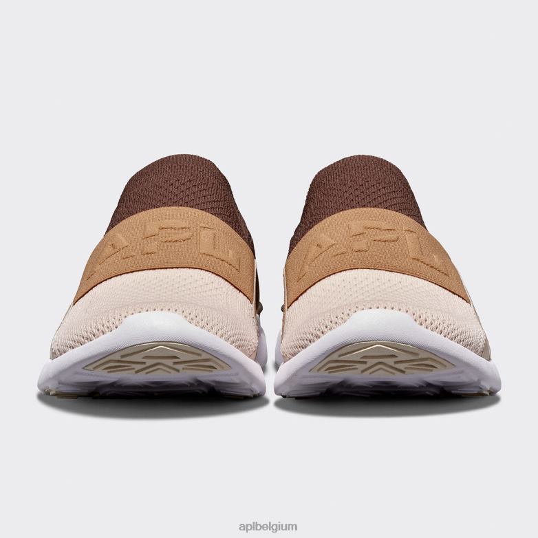 vrouwen techloom gelukzaligheid 29 406TH402 rennen chocolade/karamel/warme zijde APL