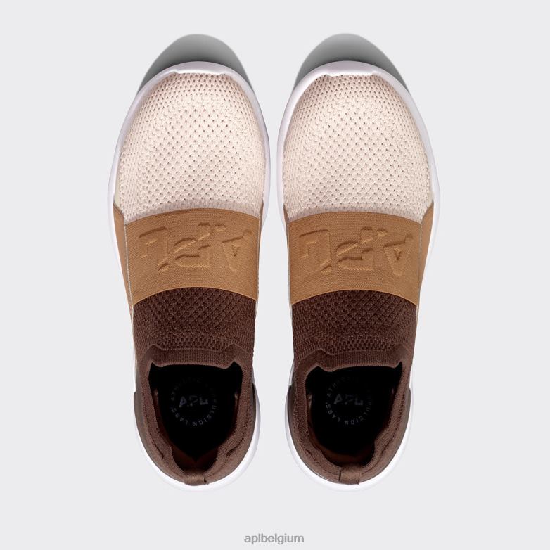 vrouwen techloom gelukzaligheid 29 406TH402 rennen chocolade/karamel/warme zijde APL