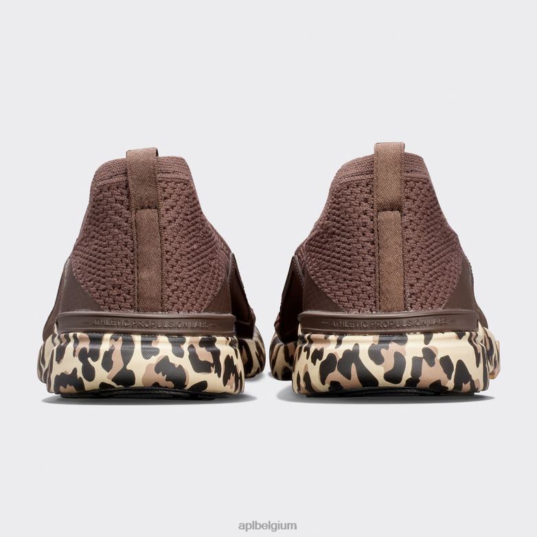 vrouwen techloom gelukzaligheid 30 406TH403 rennen chocolade/luipaard APL