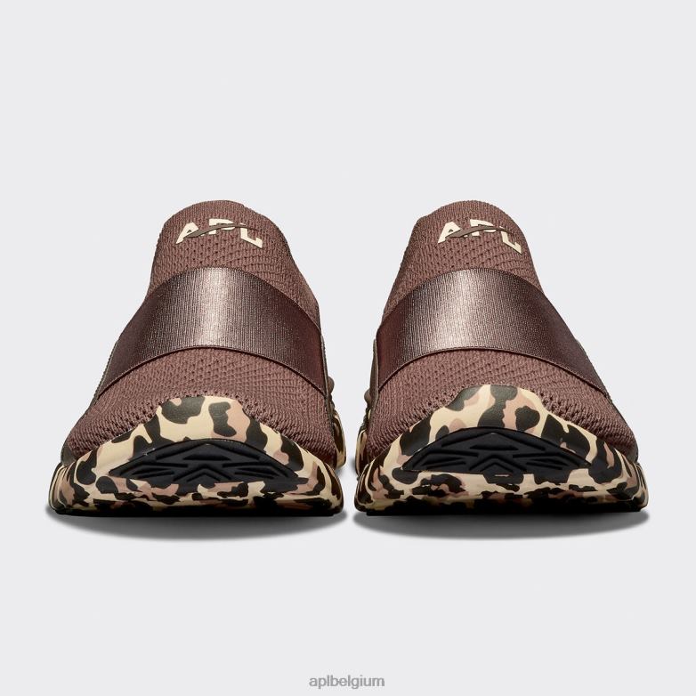 vrouwen techloom gelukzaligheid 30 406TH403 rennen chocolade/luipaard APL
