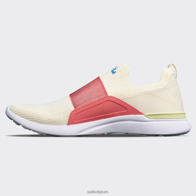 vrouwen techloom gelukzaligheid 30 406TH423 rennen gaaf/vuurkoraal/kustblauw APL