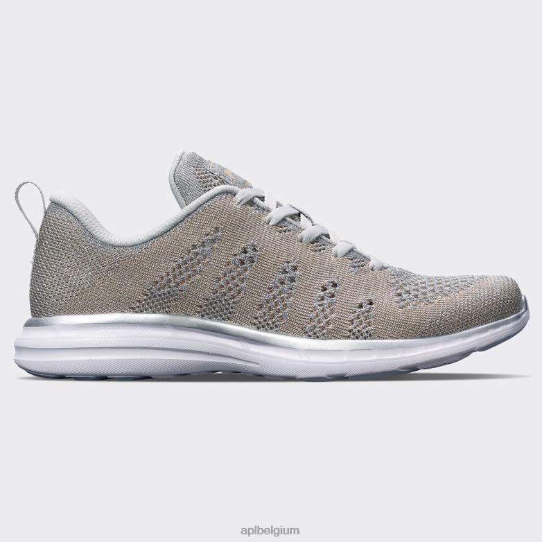 metallic zilver/champagne/wit