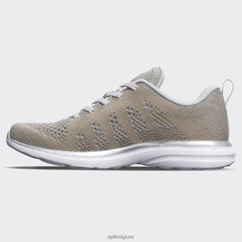 vrouwen techloom pro 46 406TH139 rennen metallic zilver/champagne/wit APL
