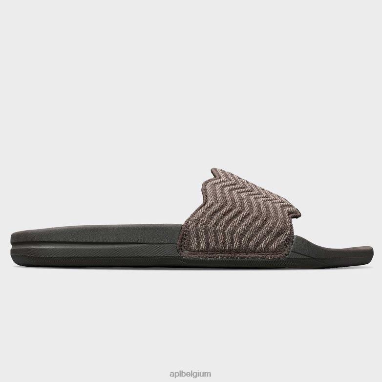 vrouwen techloom zigzag glijbaan 406TH567 dia\s chocolade/amandel APL