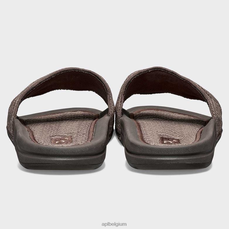 vrouwen techloom zigzag glijbaan 406TH567 dia\s chocolade/amandel APL