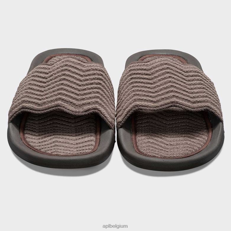 vrouwen techloom zigzag glijbaan 406TH567 dia\s chocolade/amandel APL