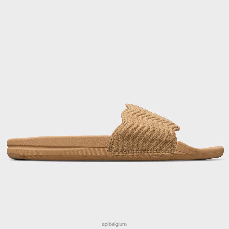 vrouwen techloom zigzag glijbaan 406TH571 dia\s bruinen APL
