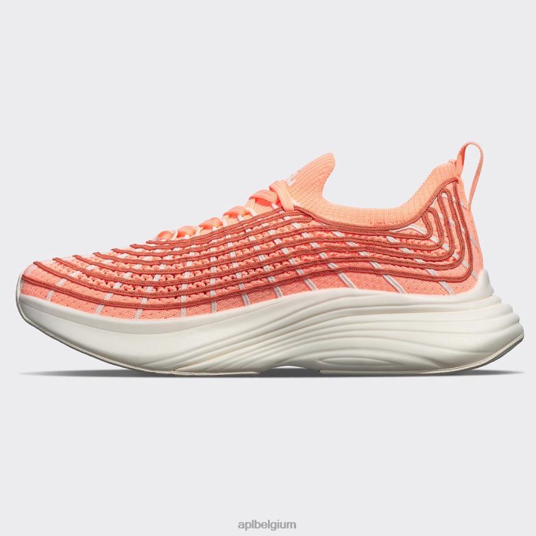 vrouwen techloom-zipline 65 406TH162 rennen neon perzik/terracotta/ivoor APL