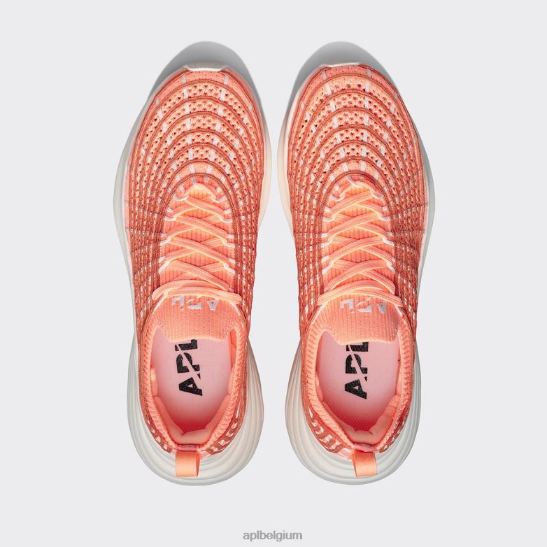 vrouwen techloom-zipline 65 406TH162 rennen neon perzik/terracotta/ivoor APL