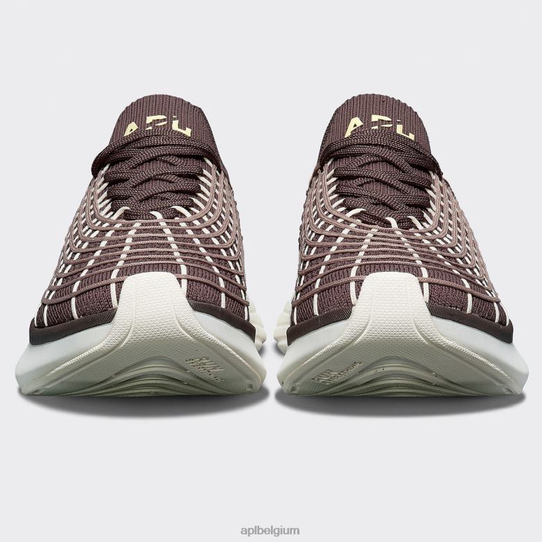 vrouwen techloom-zipline 66 406TH242 rennen chocolade/amandel/ongerept APL