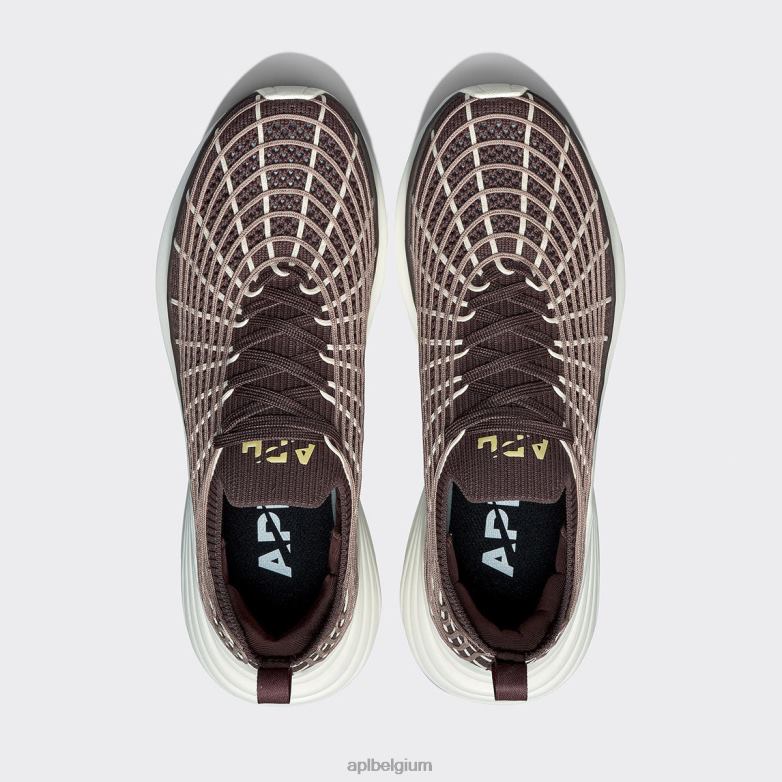 vrouwen techloom-zipline 66 406TH242 rennen chocolade/amandel/ongerept APL
