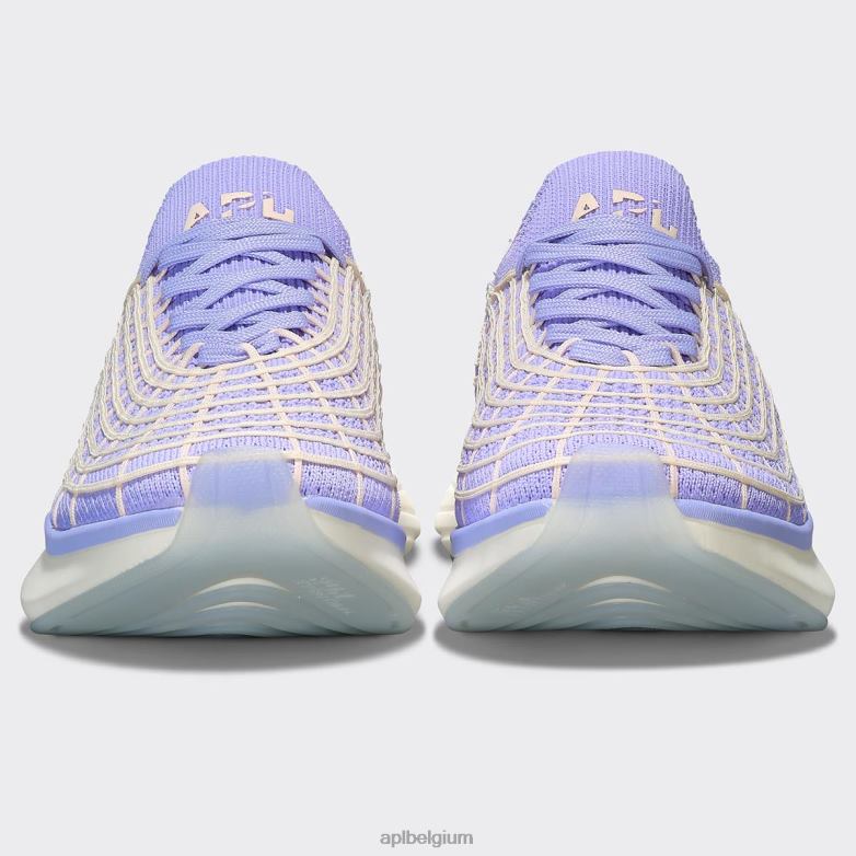 vrouwen techloom-zipline 67 406TH434 rennen klokje/ongerept/creme APL