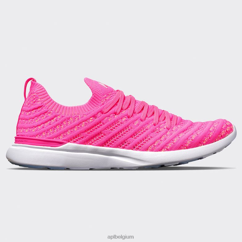 fusion roze/neon perzik/wit