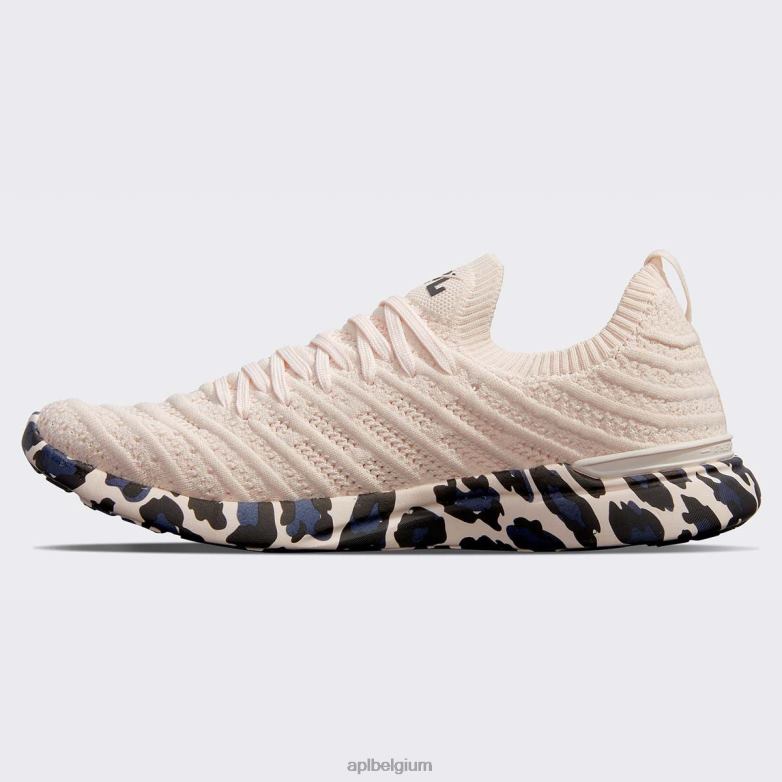 vrouwen techloomgolf 59 406TH258 rennen creme/zwart/luipaard APL