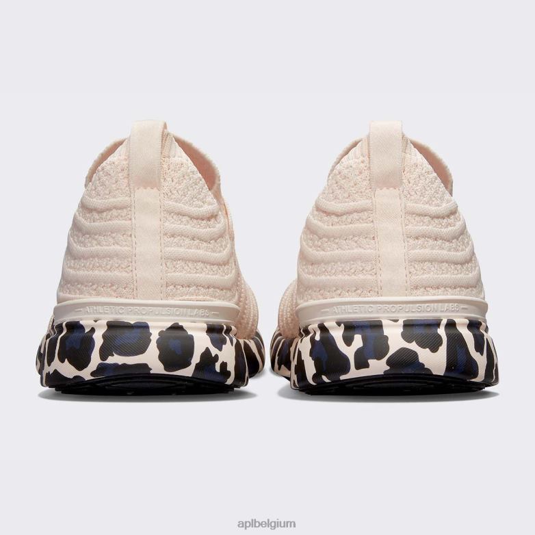 vrouwen techloomgolf 59 406TH258 rennen creme/zwart/luipaard APL