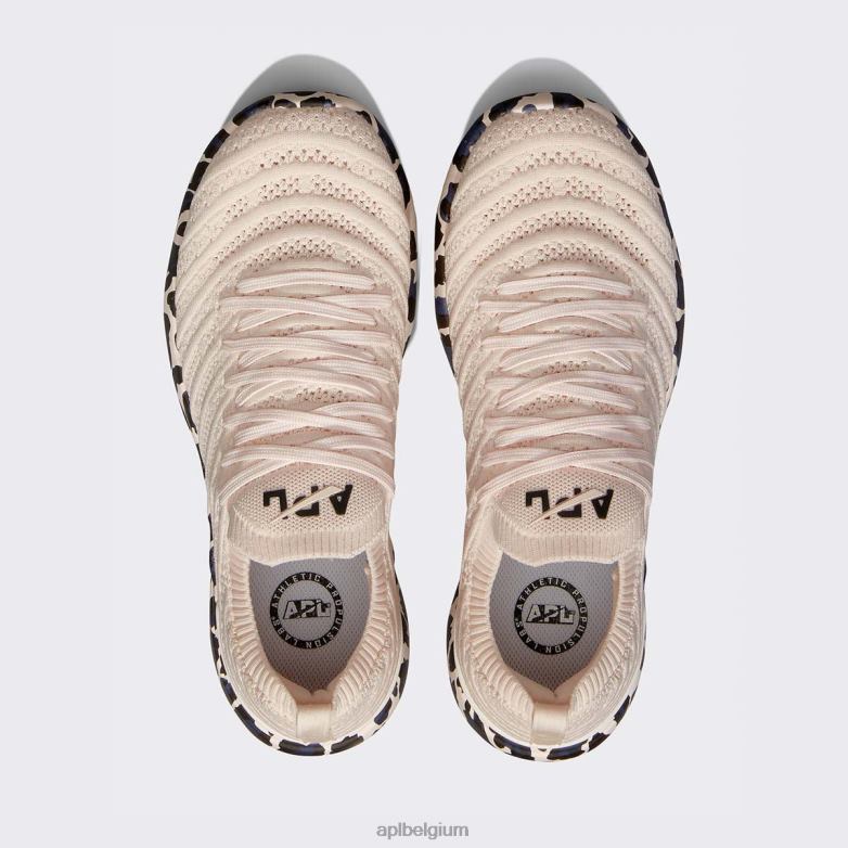 vrouwen techloomgolf 59 406TH258 rennen creme/zwart/luipaard APL