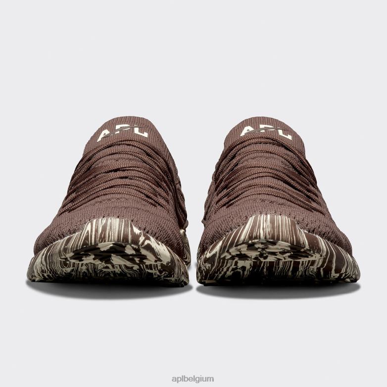 vrouwen techloomwave 60 406TH338 rennen chocolade/ongerept/marmer APL