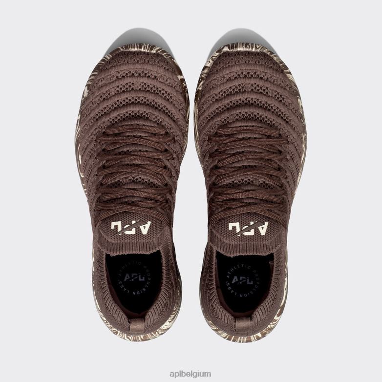 vrouwen techloomwave 60 406TH338 rennen chocolade/ongerept/marmer APL