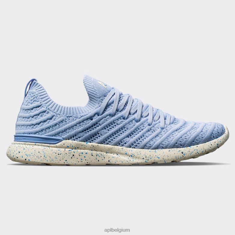 gesmeed blauw/ongerept/spikkel